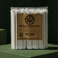 12mm individually paper-wrapped sugarcane boba straws in a DP Eco-Collective kraft pack